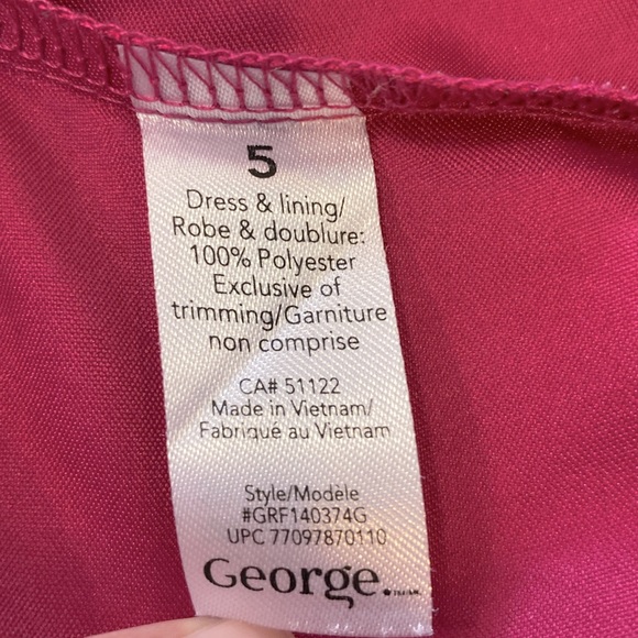 Pink kids party dress with tulle and sequin girls size 5 - Picture 7 of 8